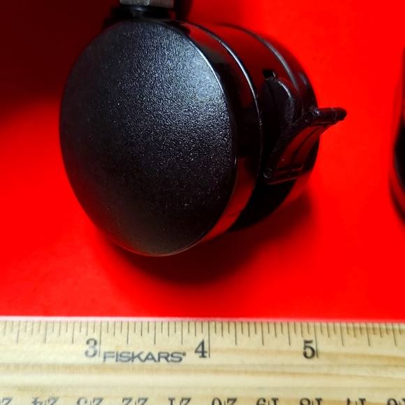 Furniture Caster Wheels 2.5" twin wheel threaded swivel stem   1 unit - Picture 2 of 3